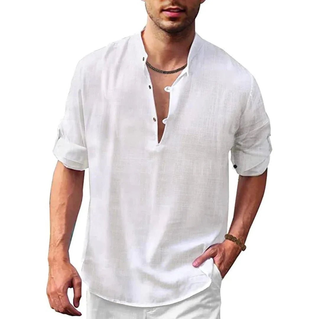 Textured Short Sleeve Shirt for Men