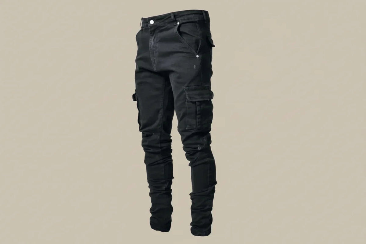 Davy | Men's Comfortable Stretch Cargo Jeans