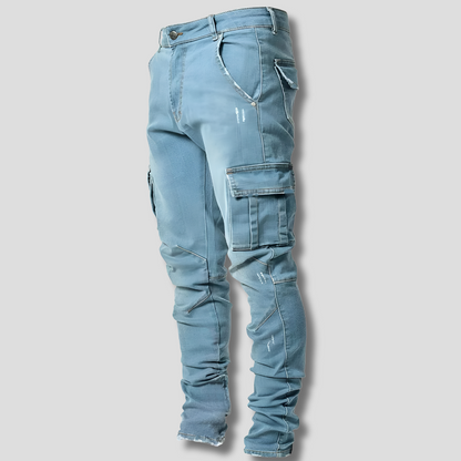 Davy | Men's Comfortable Stretch Cargo Jeans