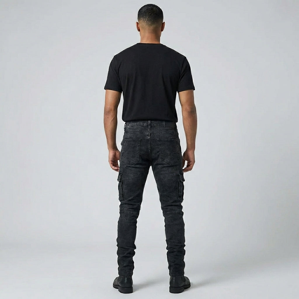 Davy | Men's Comfortable Stretch Cargo Jeans
