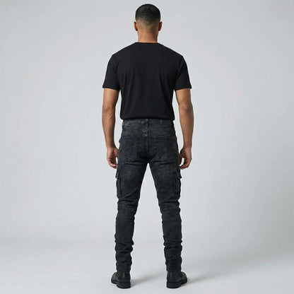 Davy | Men's Comfortable Stretch Cargo Jeans