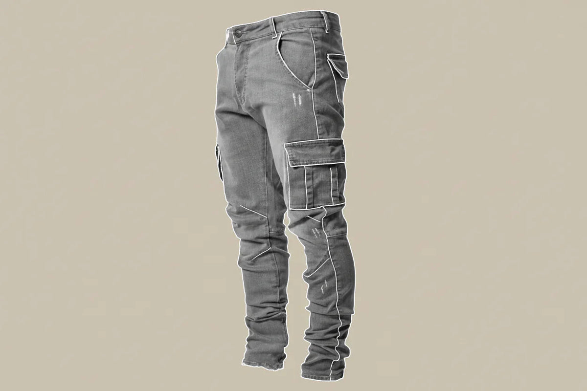 Davy | Men's Comfortable Stretch Cargo Jeans