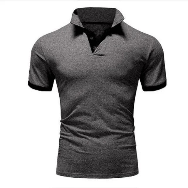 Davy | Men's Slim Fit Contrast Trim Polo Shirt