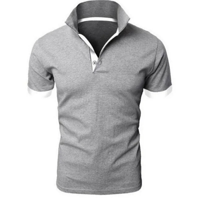 Davy | Men's Slim Fit Contrast Trim Polo Shirt