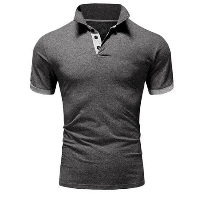 Davy | Men's Slim Fit Contrast Trim Polo Shirt