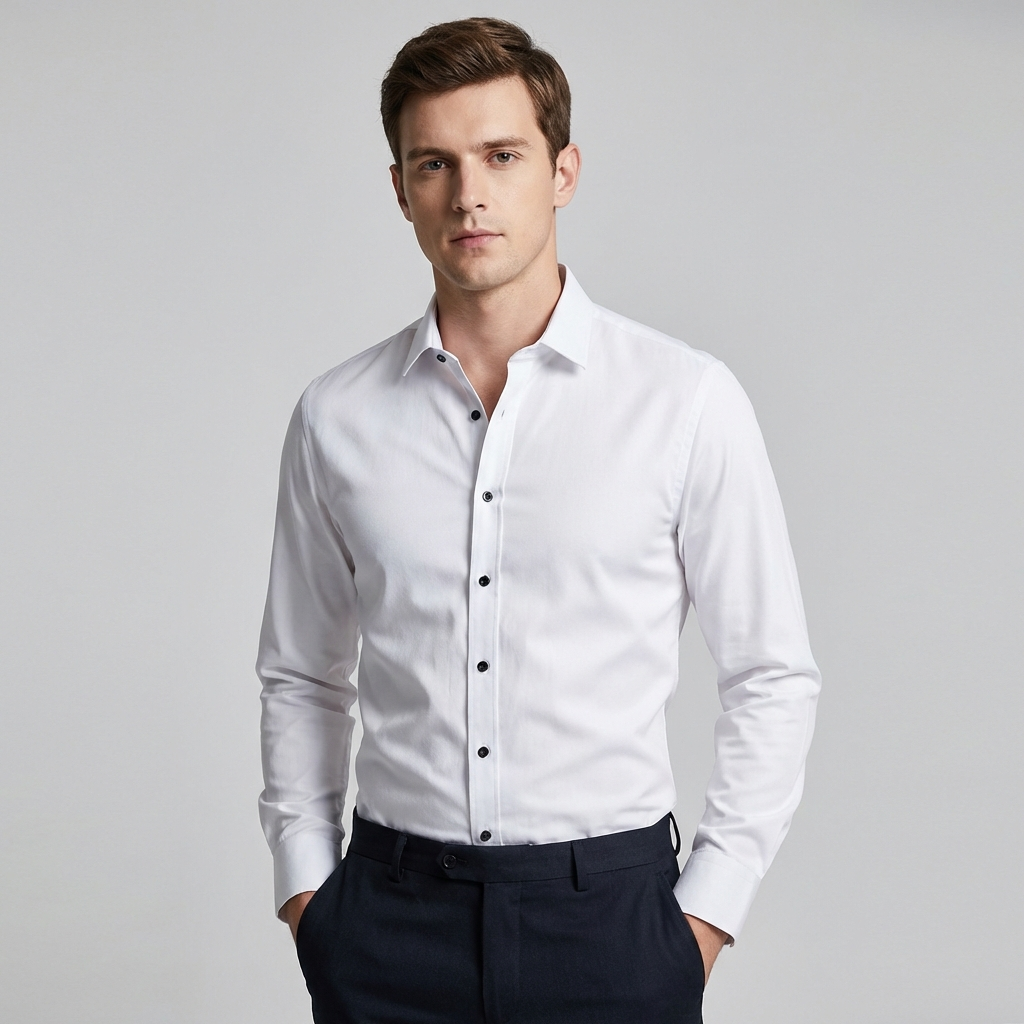 Men's Stretch No-Iron Dress Shirt