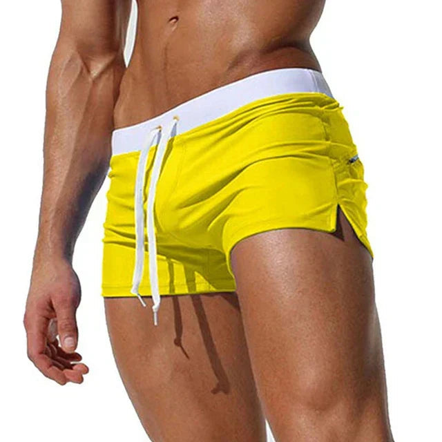 Davy | Men's Quick-Dry Swim Trunks with Drawstring Waist