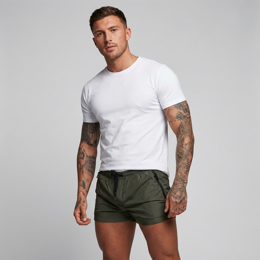 Davy | Men's Quick-Dry Swim Shorts with Zip Pockets