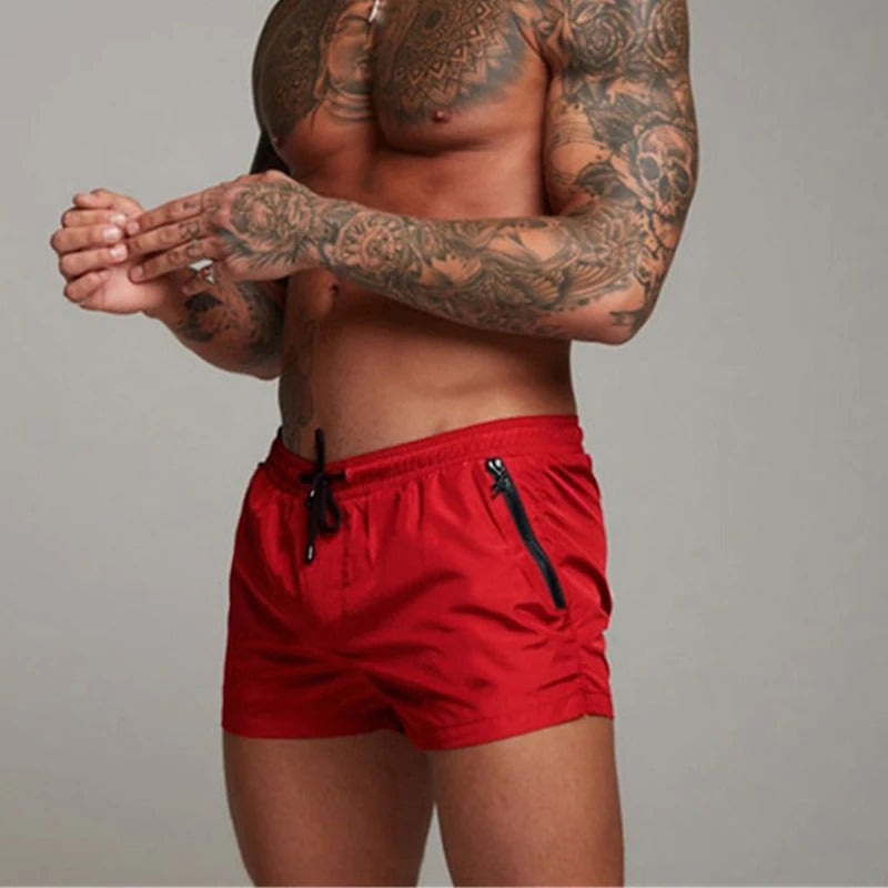 Davy | Men's Quick-Dry Swim Shorts with Zip Pockets