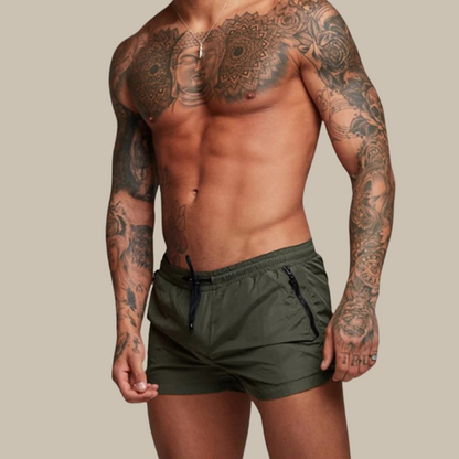 Davy | Men's Quick-Dry Swim Shorts with Zip Pockets