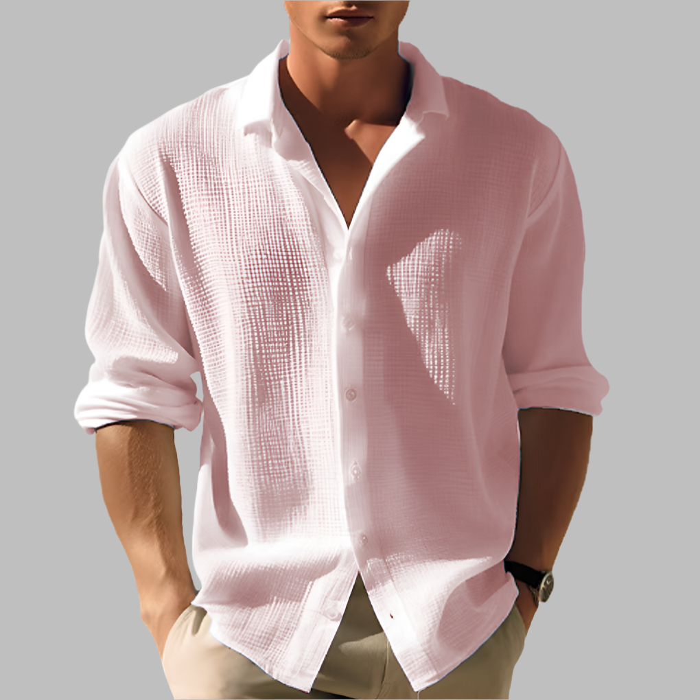 Davy | Men's Breezy Textured Casual Shirt