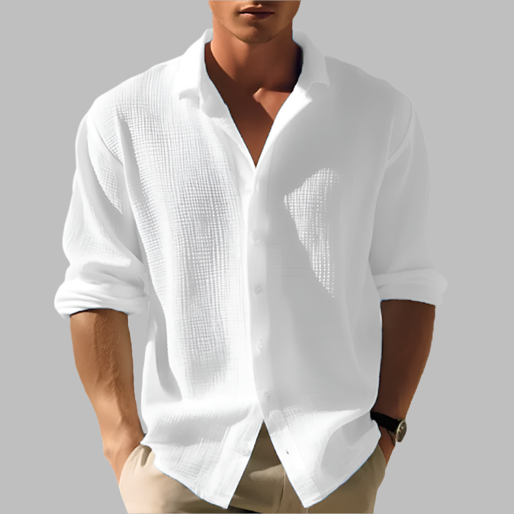 Davy | Men's Breezy Textured Casual Shirt