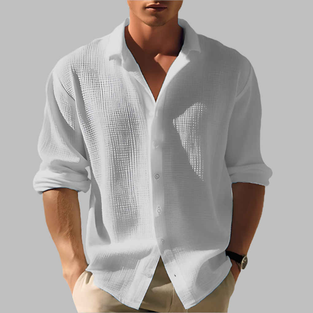 Davy | Men's Breezy Textured Casual Shirt