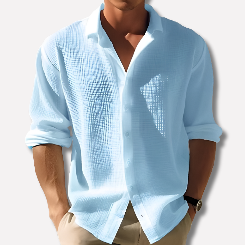Davy | Men's Breezy Textured Casual Shirt