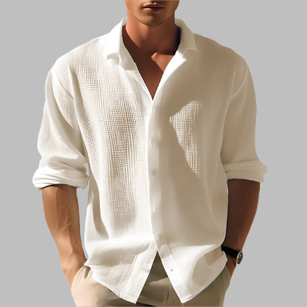 Davy | Men's Breezy Textured Casual Shirt