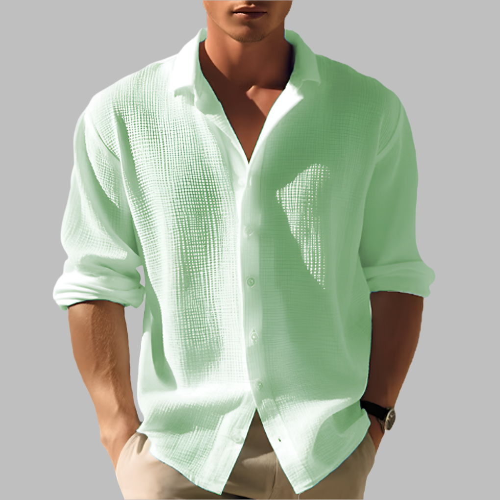 Davy | Men's Breezy Textured Casual Shirt