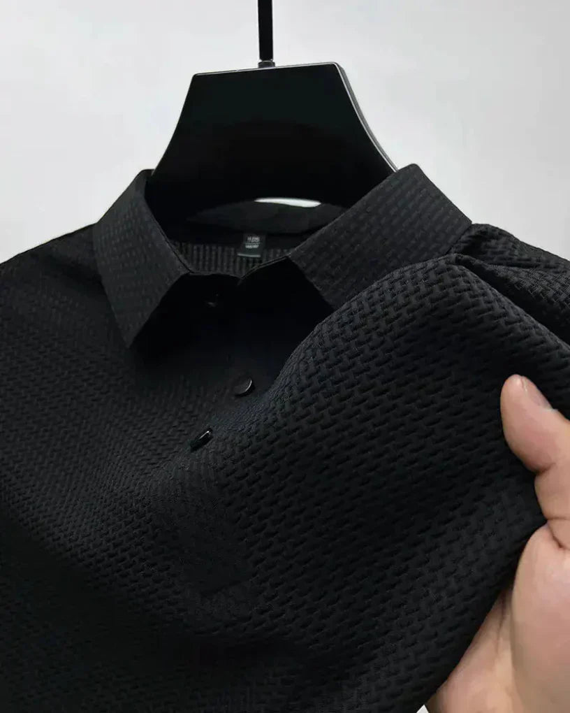Textured Refined Everyday Polo Shirt