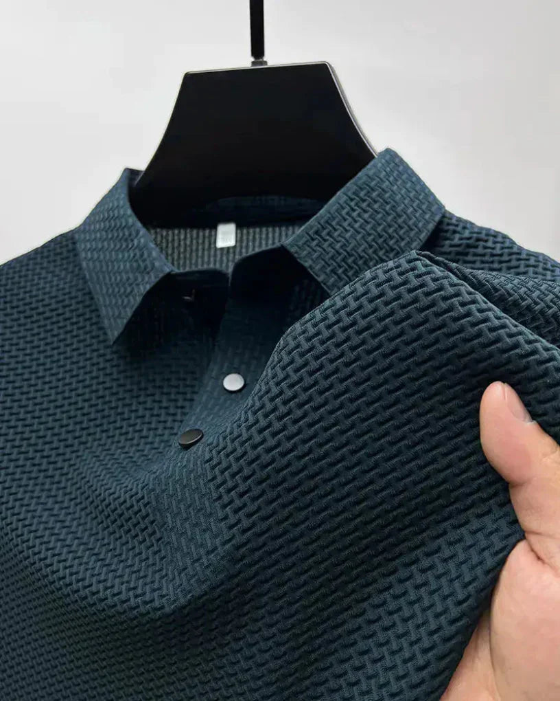 Textured Refined Everyday Polo Shirt