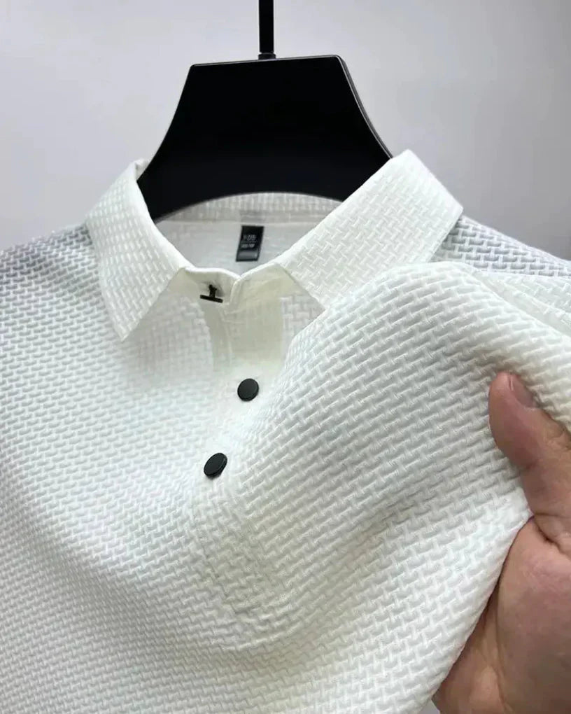 Textured Refined Everyday Polo Shirt