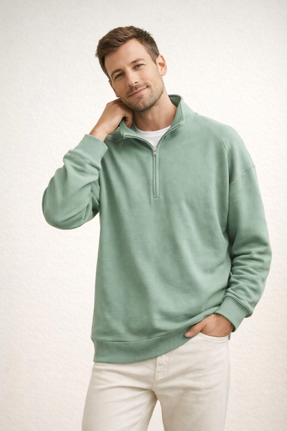 Davy | Comfortable Stand-Up Collar Quarter-Zip