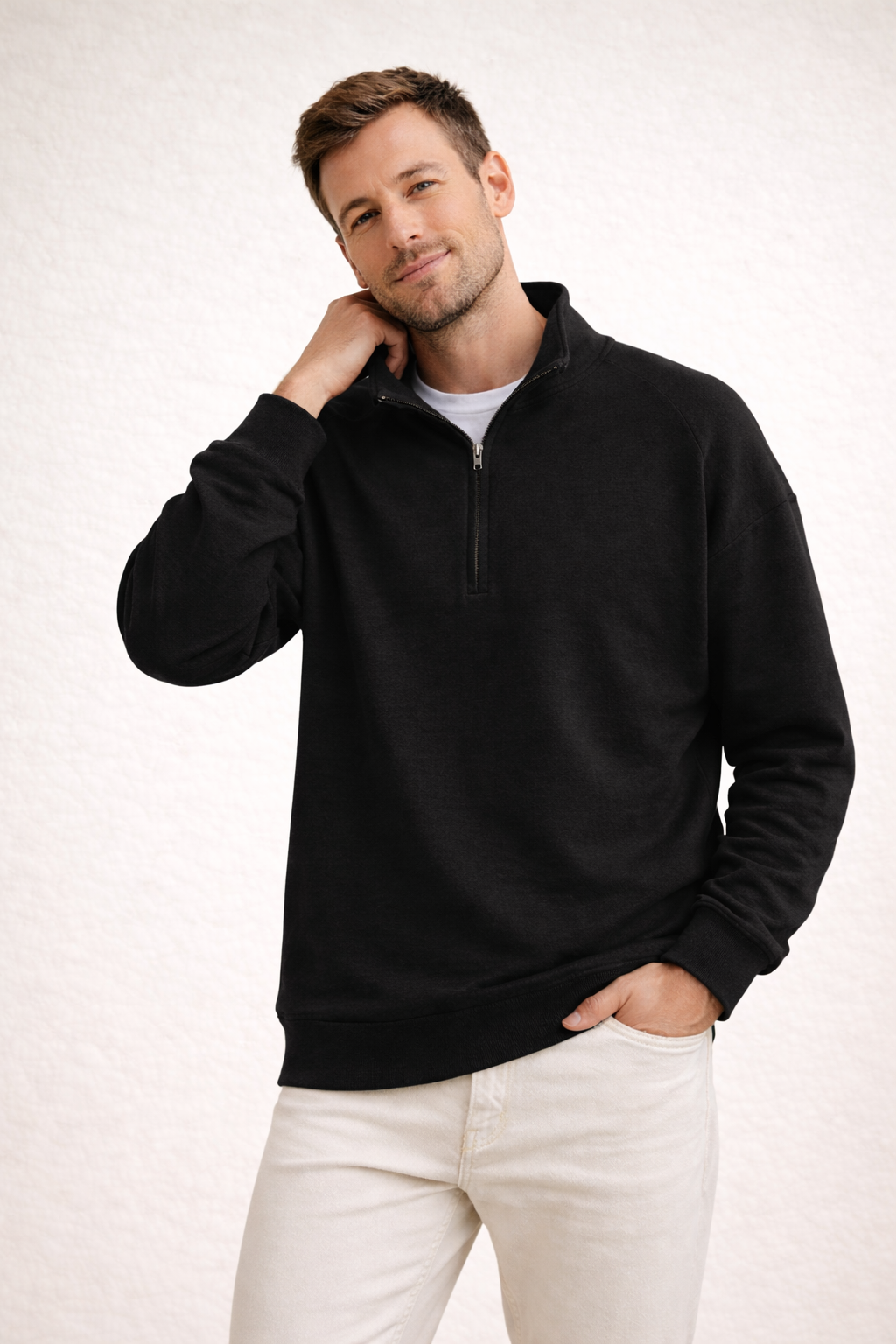 Davy | Comfortable Stand-Up Collar Quarter-Zip