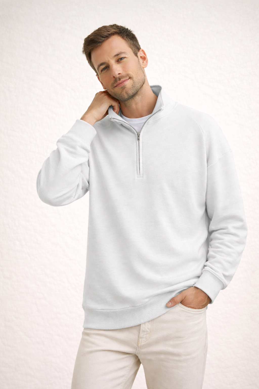 Davy | Comfortable Stand-Up Collar Quarter-Zip