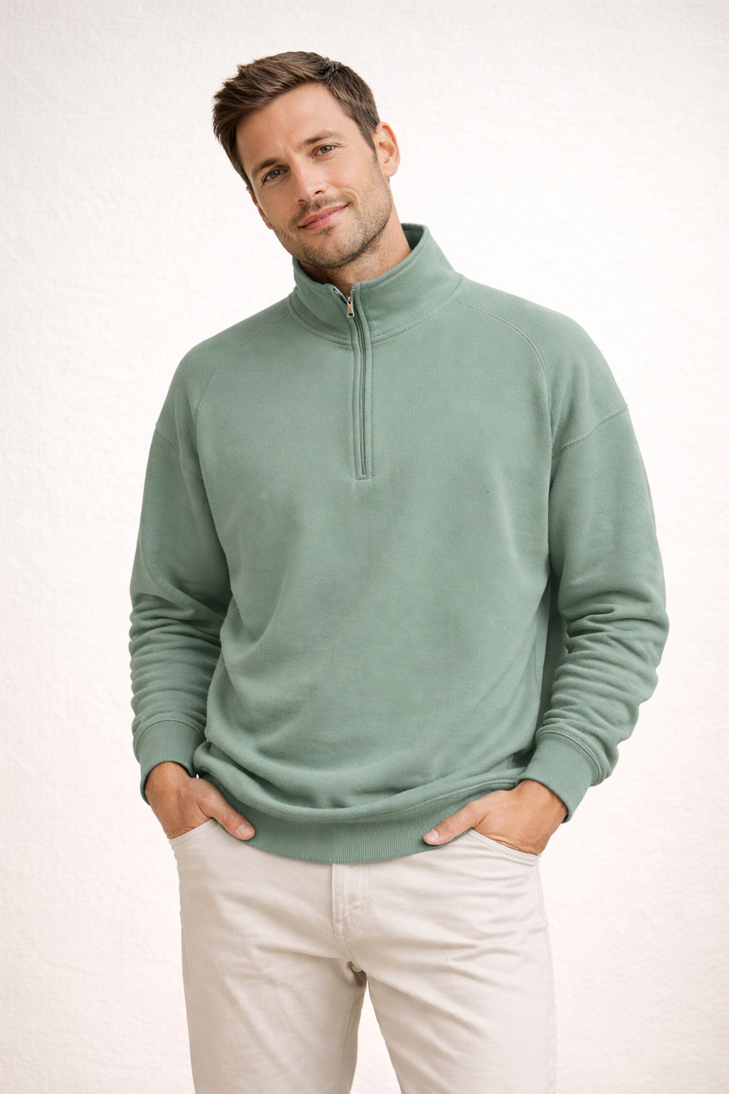 Davy | Comfortable Stand-Up Collar Quarter-Zip