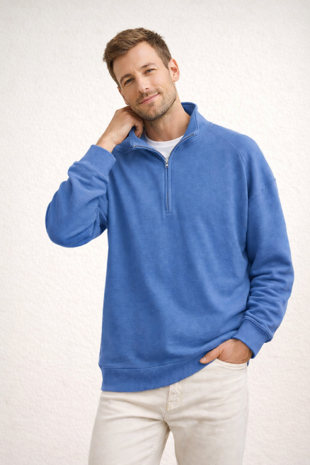 Davy | Comfortable Stand-Up Collar Quarter-Zip
