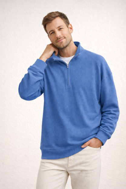 Davy | Comfortable Stand-Up Collar Quarter-Zip