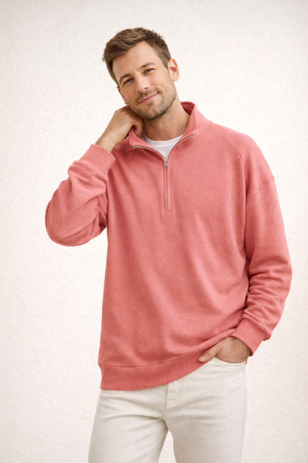 Davy | Comfortable Stand-Up Collar Quarter-Zip