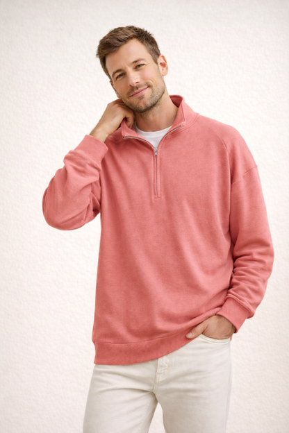 Davy | Comfortable Stand-Up Collar Quarter-Zip