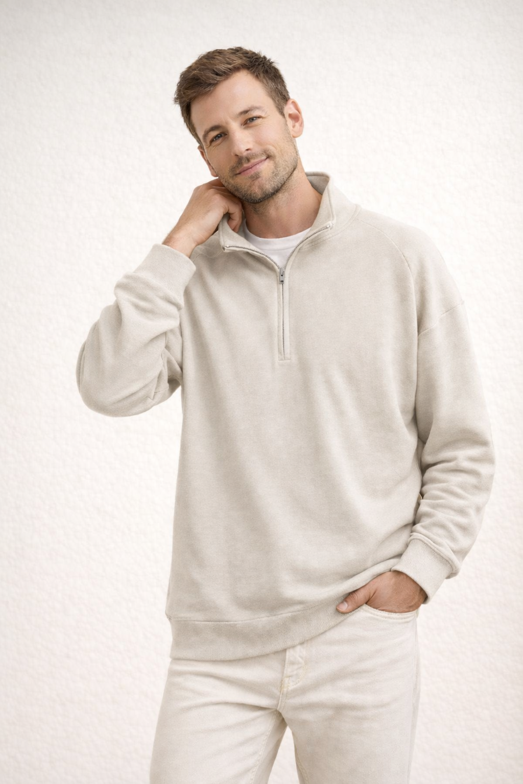 Davy | Comfortable Stand-Up Collar Quarter-Zip