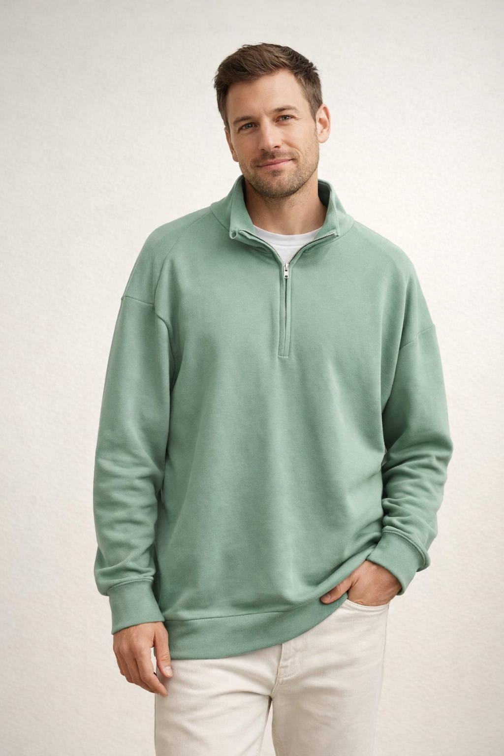 Davy | Comfortable Stand-Up Collar Quarter-Zip