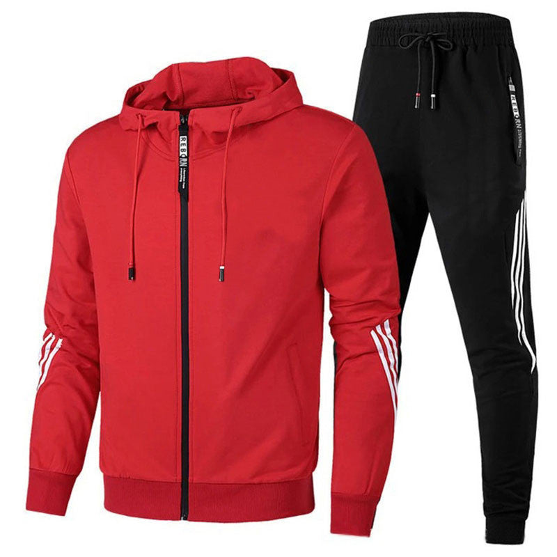 Davy | Athletic Tracksuit with Striped Sleeve Detail