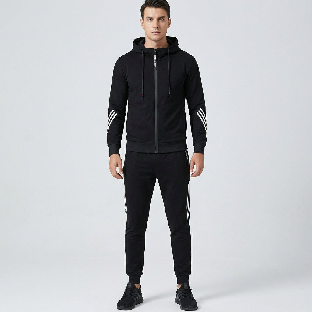 Davy | Athletic Tracksuit with Striped Sleeve Detail