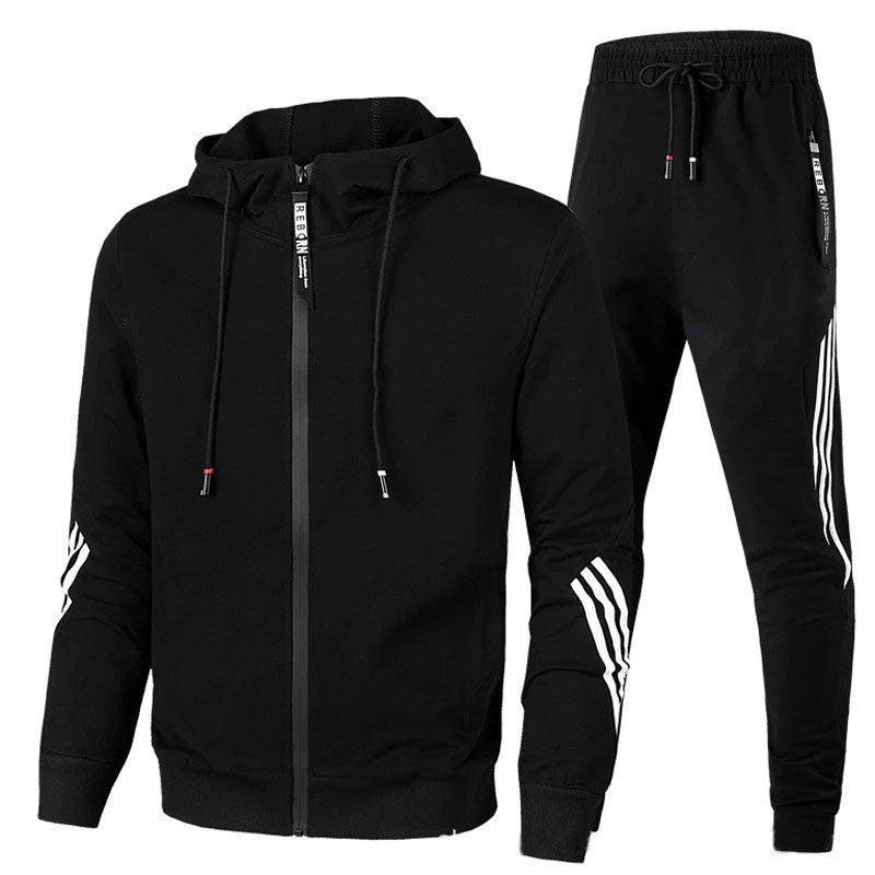 Davy | Athletic Tracksuit with Striped Sleeve Detail