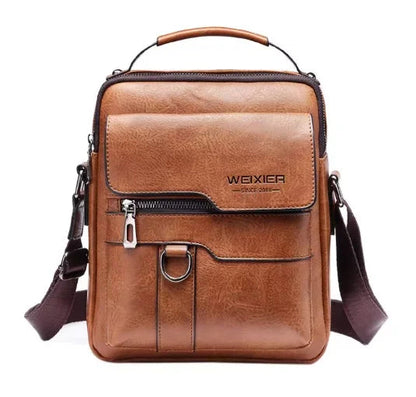 Davy | Men's Vertical Crossbody Messenger Bag