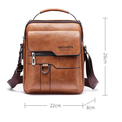 Davy | Men's Vertical Crossbody Messenger Bag