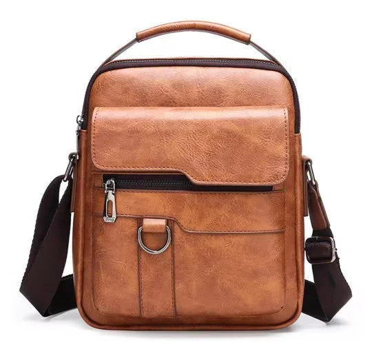 Davy | Men's Vertical Crossbody Messenger Bag