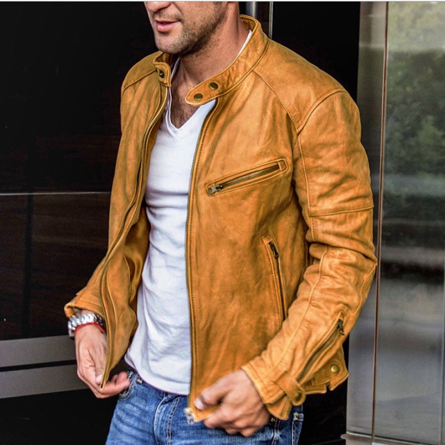Davy | Waterproof Leather Moto Jacket