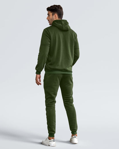 Comfortable Performance Zip-Up Hoodie and Jogger Set