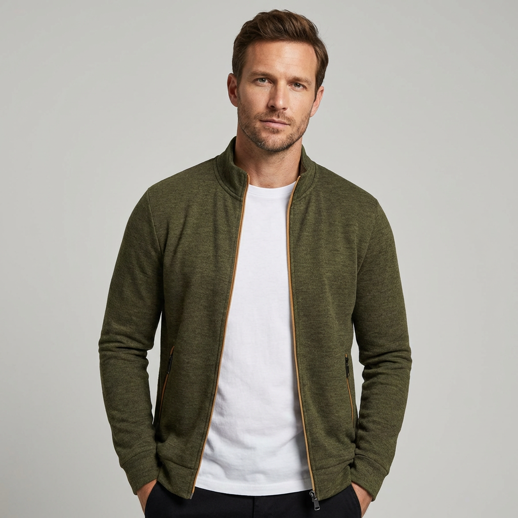 Davy | Elevated Zip-Up Knit Jacket