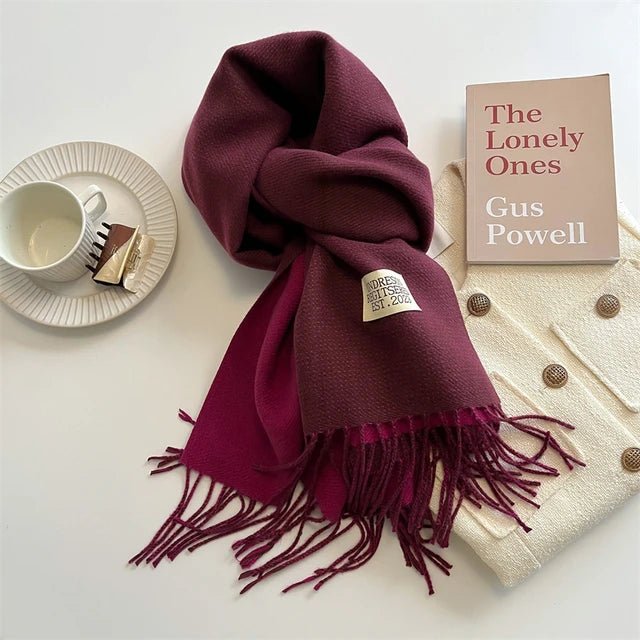Davy | Meriva Soft Warm Wool Scarf for Men and Women