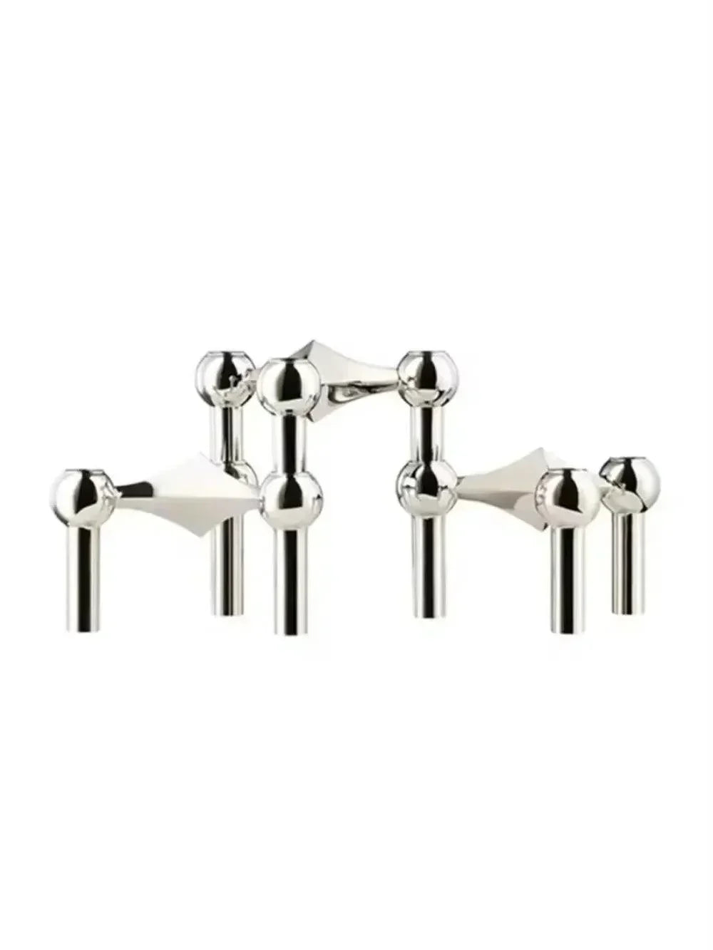 Davy | Metal Candlestick Holder - Atom Design, Tabletop Accent