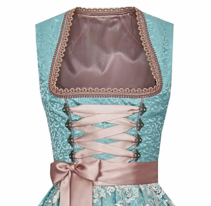 Women's Elegant Lace Dirndl Dress
