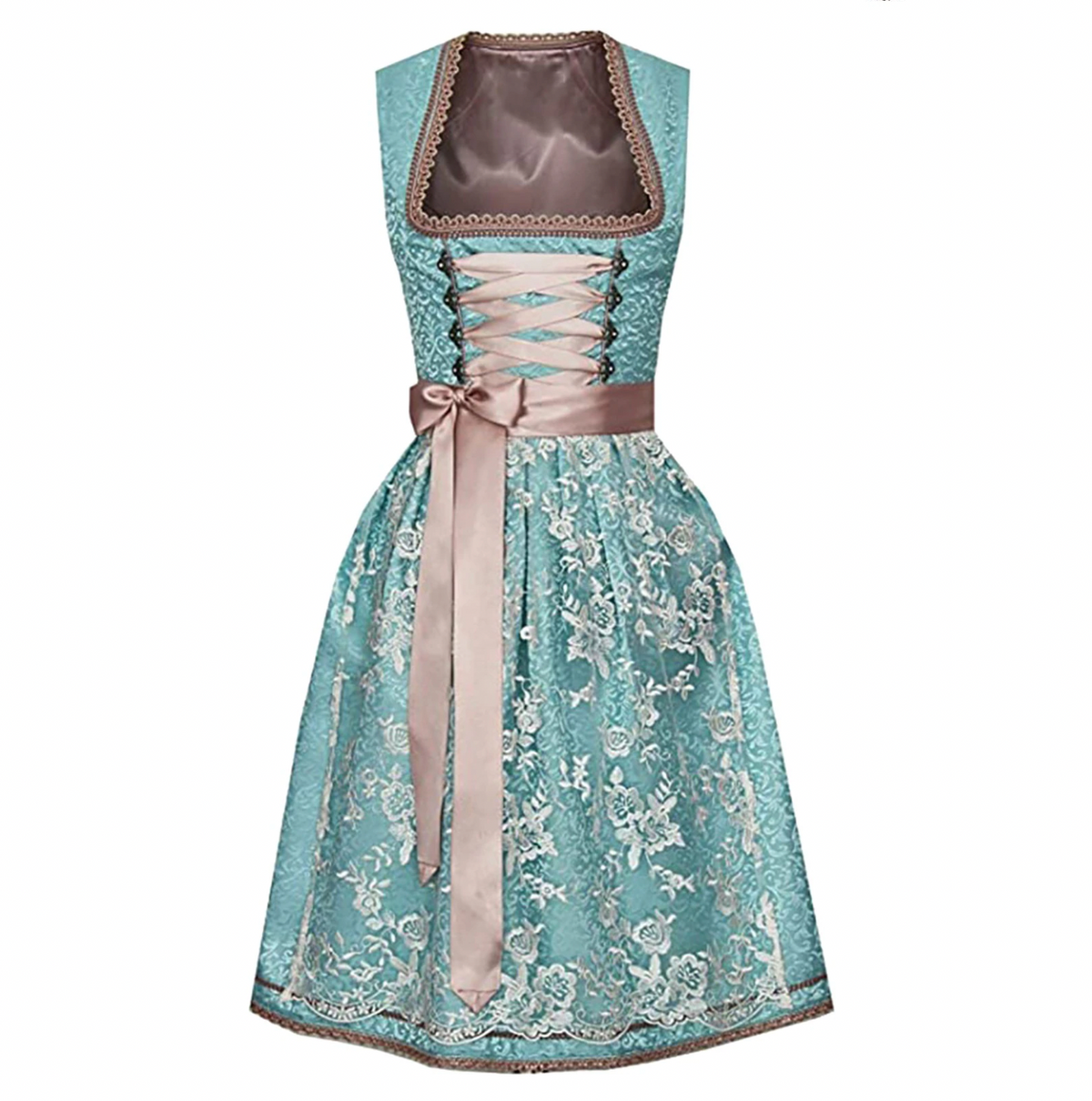 Women's Elegant Lace Dirndl Dress