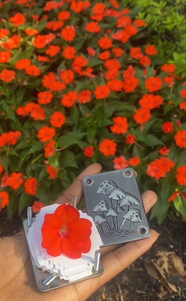 Davy | Mini Flower Press | Compact Botanical Keepsake Maker | Portable Craft Tool