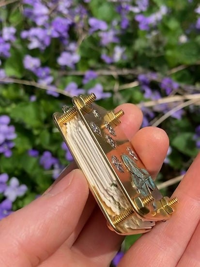 Davy | Mini Flower Press | Compact Botanical Keepsake Maker | Portable Craft Tool
