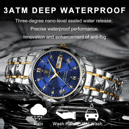 Davy 615 Quartz Watch | Men's Luxury Timepiece | Japanese MIYOTA Movement | Steel Case