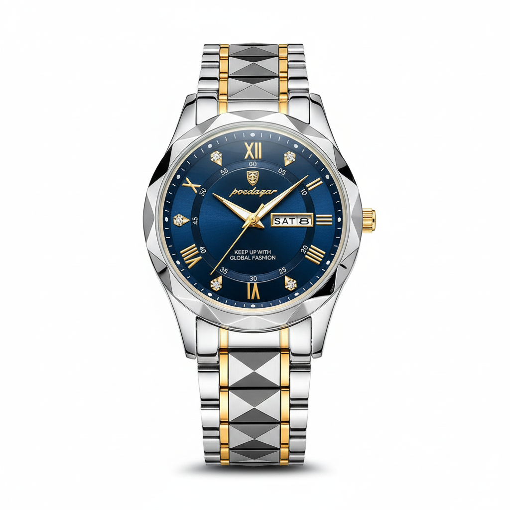 Davy 615 Quartz Watch | Men's Luxury Timepiece | Japanese MIYOTA Movement | Steel Case